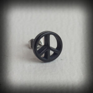 Голяма обеца за ухо с винт Peace