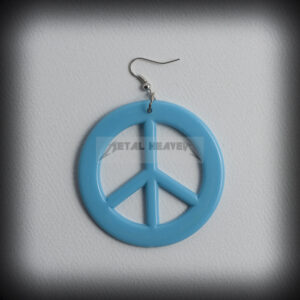 Свежа синя обеца с Peace от пластмаса - Hover Image