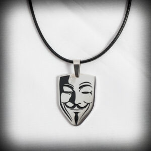 Унисекс Медальон „Маска на Anonymous“ - Hover Image