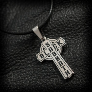 Стоманен медальон с кръста на Black Sabbath