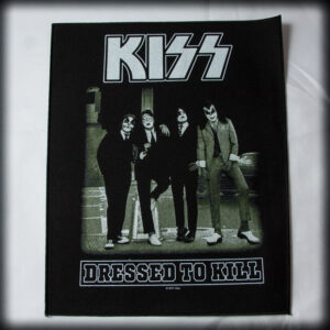 Оригинален гръб за яке KISS Dressed to Kill голяма текстилна нашивка