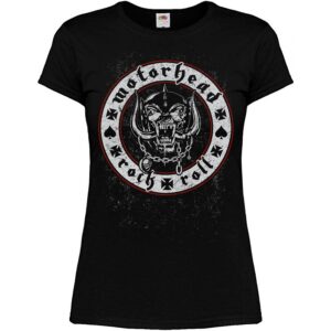 Дамска метъл тениска Motorhead с лого Snaggletooth и надпис Rock n Roll