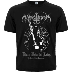Блек метъл тениска Nargaroth Black Metal ist Krieg с меч и окултни знаци