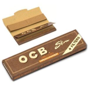 Хартийки за цигари OCB Slim с филтри в кафява опаковка