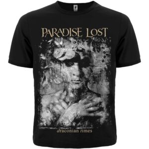Метъл тениска Paradise Lost Draconian Times черна с мистична щампа