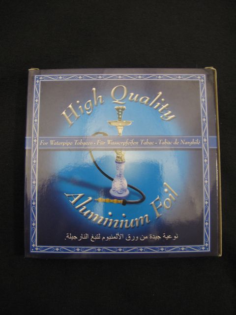 Опаковка фолио за наргиле с дупки High Quality Aluminium Foil в синя кутия
