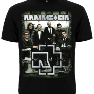 Метъл тениска Rammstein черна с групова снимка