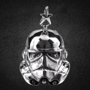 Стоманен медальон под формата на шлем на щурмовак (Stormtrooper) 316L
