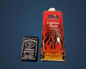 Флакон бензин за запалки STAR 125 ml и метална запалка