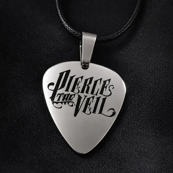 Медальон Pierce the Veil форма на перце за китара от стомана