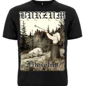 Блек метъл тениска Burzum Filosofem черна с оригинална илюстрация