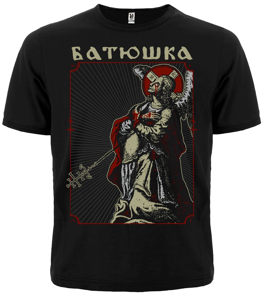 Метъл тениска Batushka Litourgiya с православна икона
