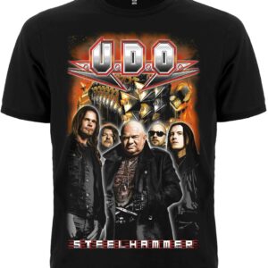 Рок тениска U.D.O. Steelhammer с лика на Удо Диркшнайдер и групата