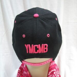 Унисекс шапка с права козирка и 3D бродерия YMCMB - Hover Image