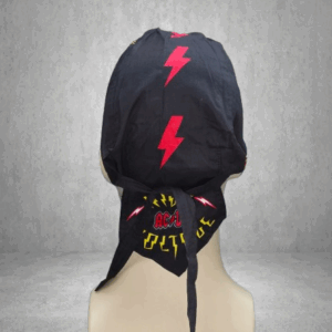 Черна кърпа за глава на AC/DC с High Voltage лога - Hover Image