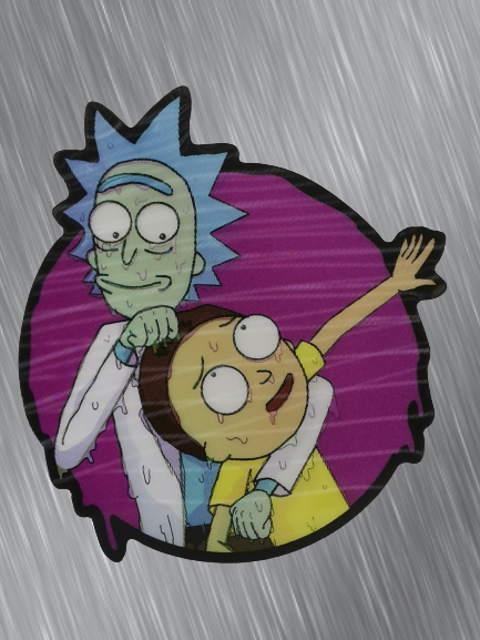 3D стикер за кола Рик и Морти Rick and Morty аниме лепенка