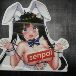 3D стикер за кола Hestia Danmachi – Еротичен дизайн - Hover Image