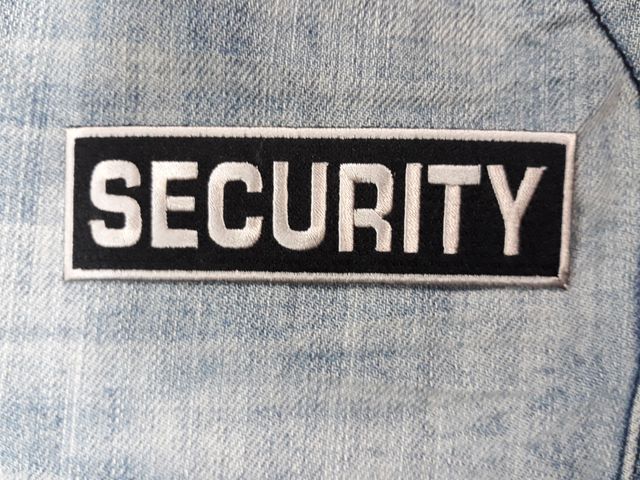 Бродирана нашивка SECURITY за охранително яке и елек - Image 3