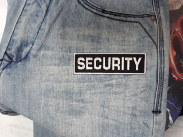 Бродирана нашивка SECURITY за охранително яке и елек - Image 4