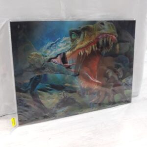 Плакат за стена Яростен T-Rex - 3D Плакат Динозавър - Hover Image