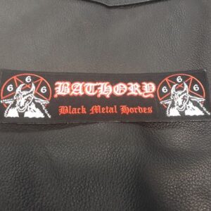 Дълга бродирана нашивка Bathory Black Metal Hordes за гръб - Hover Image