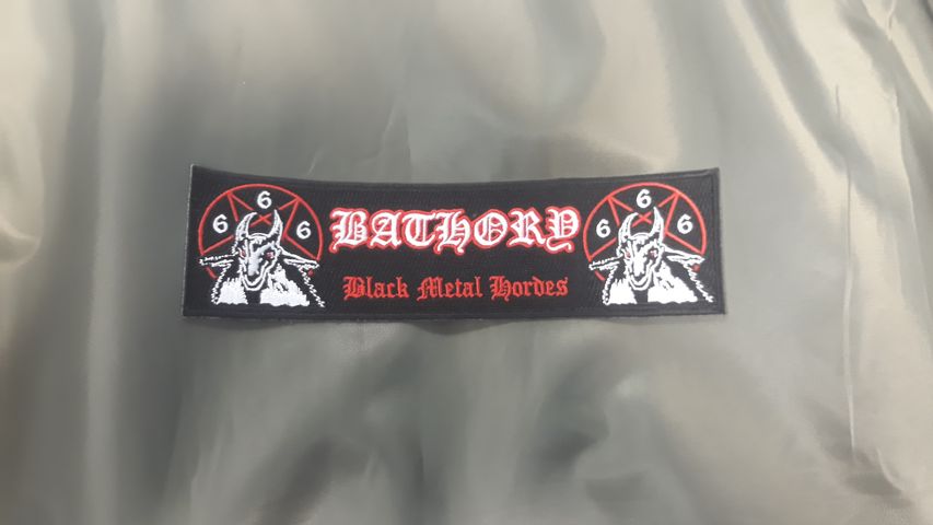Дълга бродирана нашивка Bathory Black Metal Hordes за гръб - Image 3