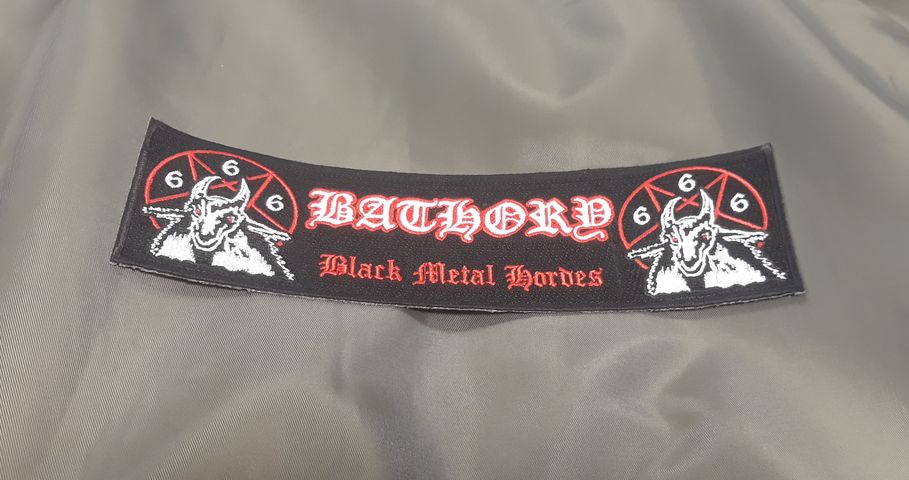 Дълга бродирана нашивка Bathory Black Metal Hordes за гръб - Image 4