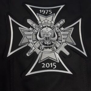 Бродирана нашивка за гръб Motörhead с железен кръст и War-Pig.
