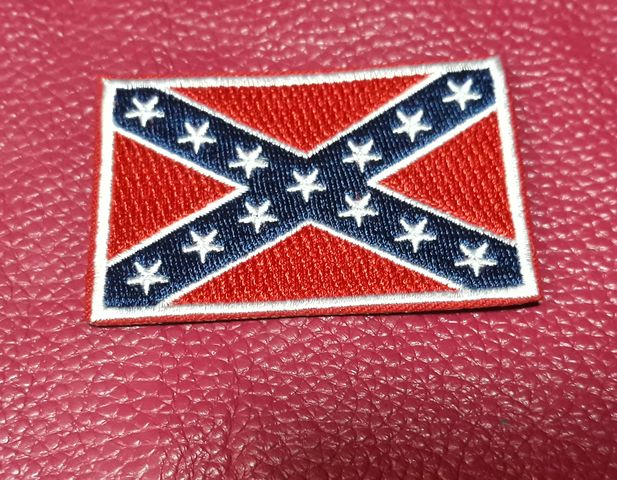 Средна бродирана нашивка Rebel Flag - Image 2