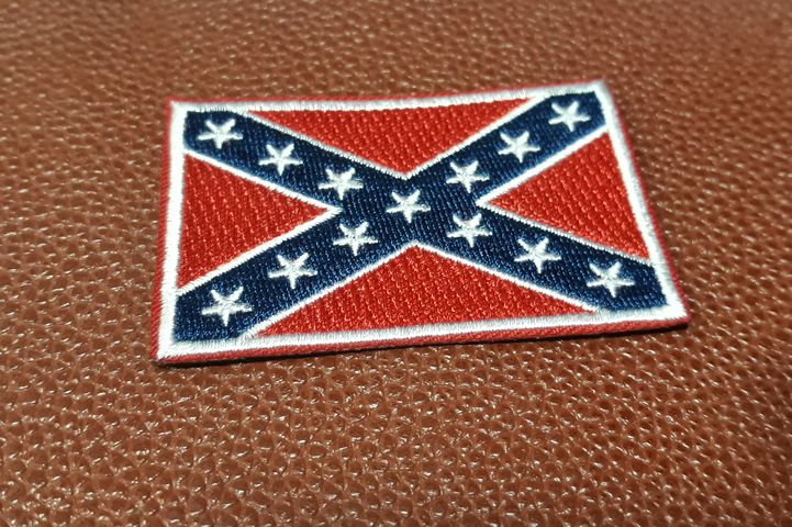 Средна бродирана нашивка Rebel Flag - Image 4