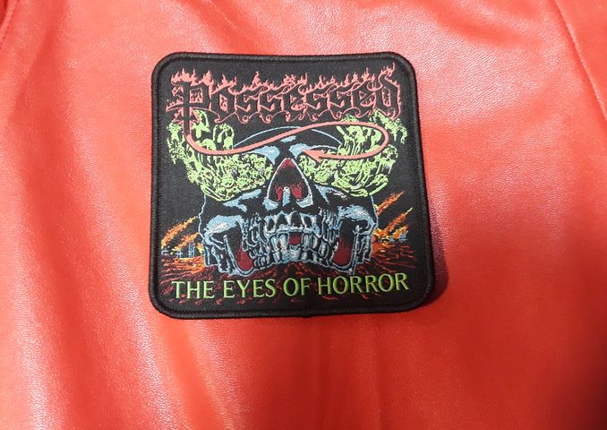 Бродирана нашивка Possessed с обложката на The Eyes of Horror.