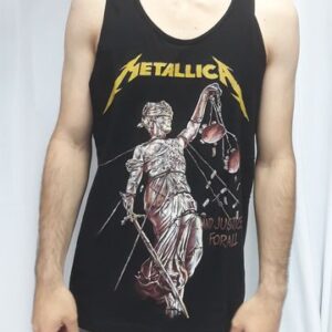 Мъжки потник от памук Metallica And Justice for All с щампа