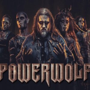 Плакат за стена Powerwolf с бандата в готически стил