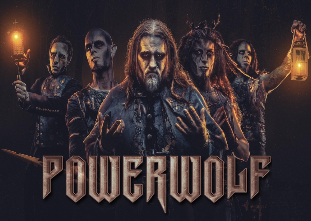 Плакат за стена Powerwolf с бандата в готически стил