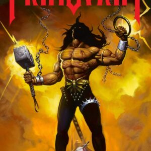 Плакат за стена Manowar Kings of Metal с воина и чук