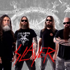 Плакат за стена Slayer с групата и логото