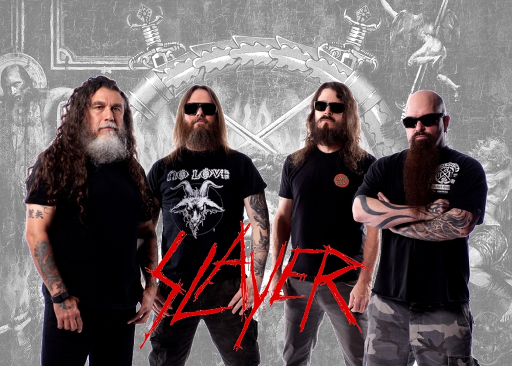 Плакат за стена Slayer с групата и логото