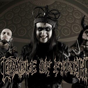 Плакат за стена Cradle of Filth с Дани Филт и логото
