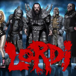 Плакат за стена Lordi с цялата група в чудовищни костюми