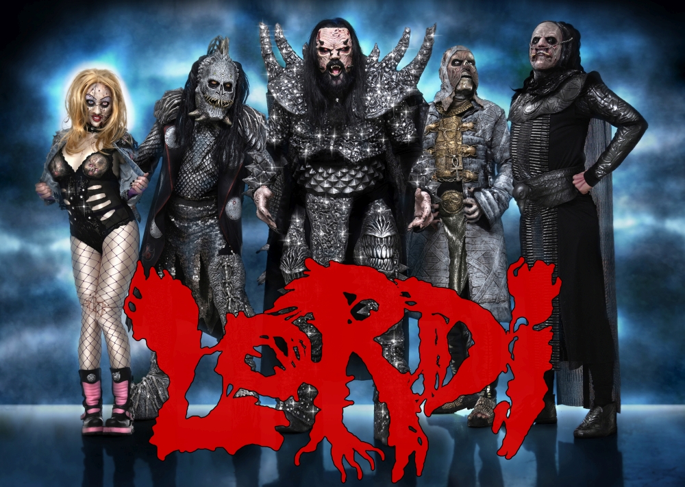 Плакат за стена Lordi с цялата група в чудовищни костюми