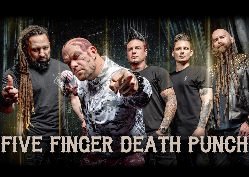 Плакат за стена Five Finger Death Punch с членовете на групата и Ivan Moody