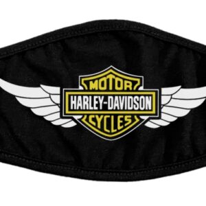 Памучна маска за мотор с Harley-Davidson лого и крила