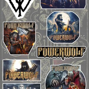 Стикер за лаптоп Powerwolf комплект метъл лепенки А5