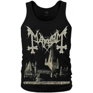 Мъжки потник от памук Mayhem De Mysteriis Dom Sathanas Alive черен