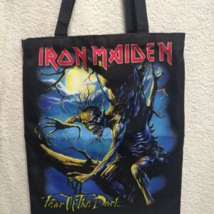 Черна текстилна чанта Iron Maiden Fear of the Dark лице