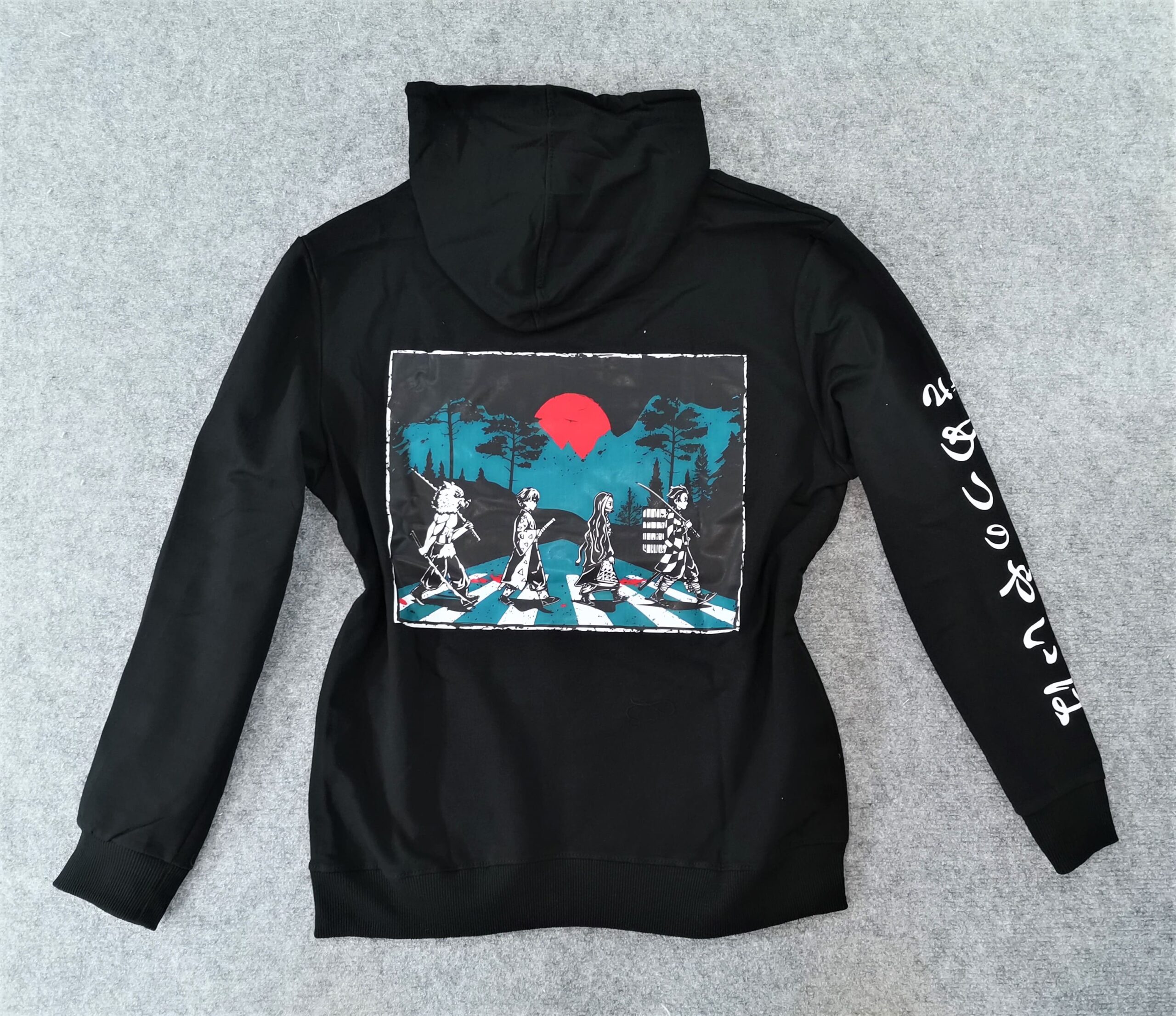 Черно аниме худи Demon Slayer - Разпродажба - Image 2