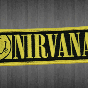 Нашивка NIRVANA усмихнато лице, бродирана