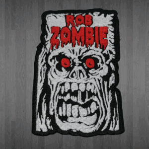 Бродирана нашивка Rob Zombie с лого и зомби лице за метъл елек