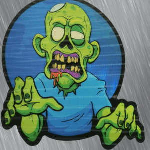 Тунинг стикери за мотор VECTOR Zombie 3D анимиран дизайн