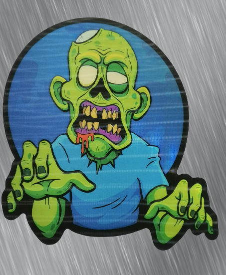 Тунинг стикери за мотор VECTOR Zombie 3D анимиран дизайн